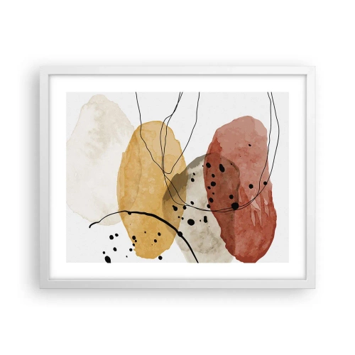 Poster in einem weißen Rahmen - Wie leichte, transparente Luft - 50x40 cm