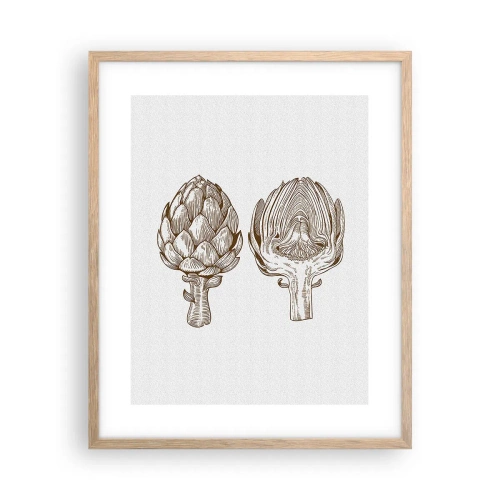 Poster in einem Rahmen aus heller Eiche - Anatomie-Lektion - 40x50 cm