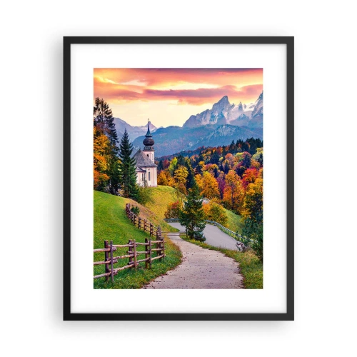 Poster in einem schwarzem Rahmen - Landschaftsartige Malerei - 40x50 cm
