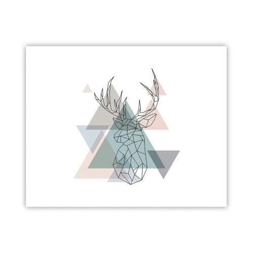 Poster - In einem geometrischen Wald - 50x40 cm