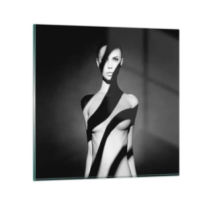 Glasbild - Bild auf glas - In Glanz und Schatten - 70x70 cm