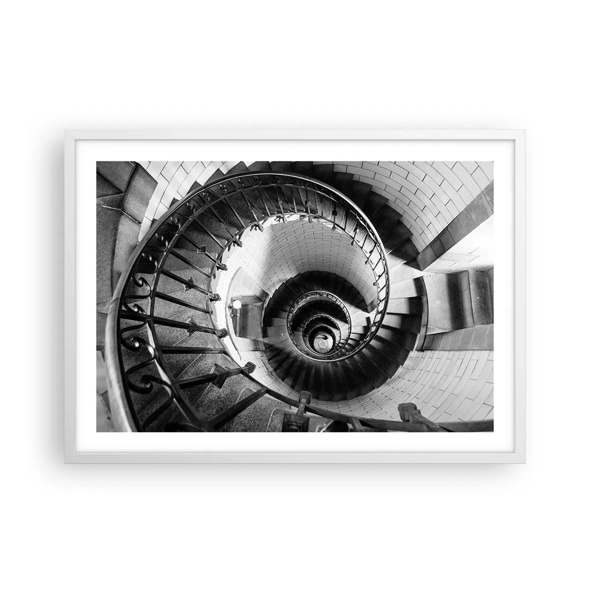 Poster in einem weißen Rahmen - Höher und höher - 70x50 cm