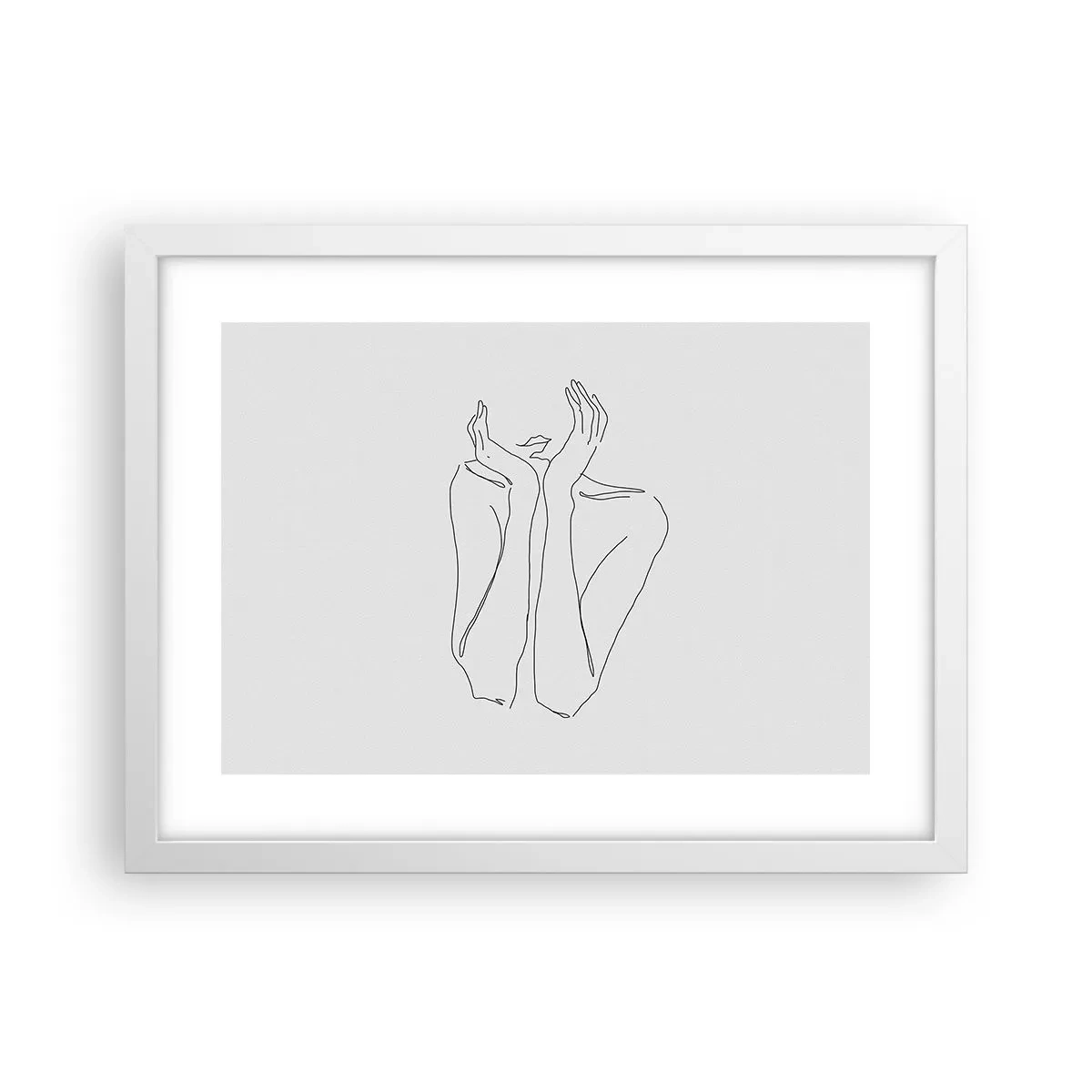 Poster in einem weißen Rahmen - Wovon Mädchen träumen - 40x30 cm
