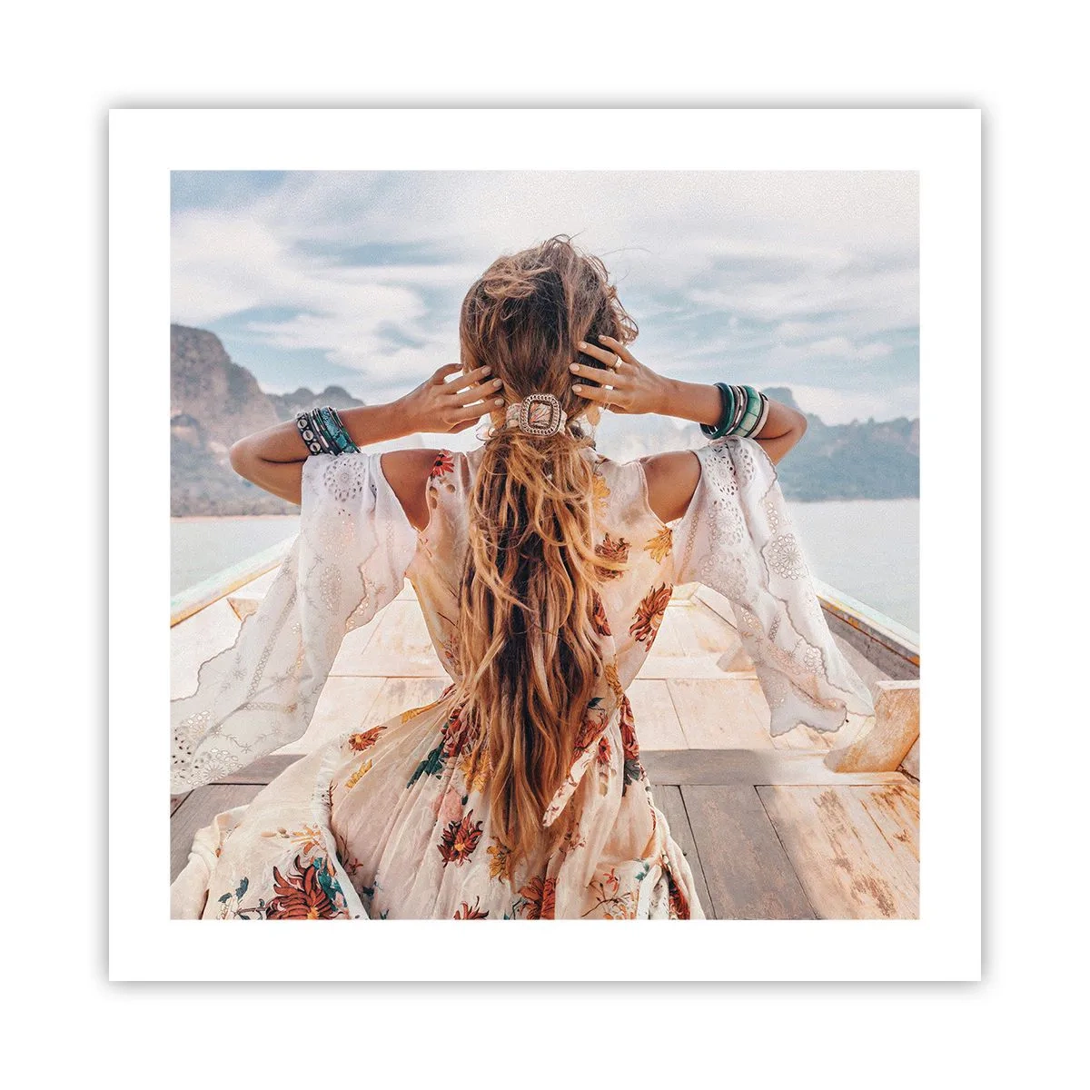 Poster - Auf dem Weg zum Glück - 50x50 cm