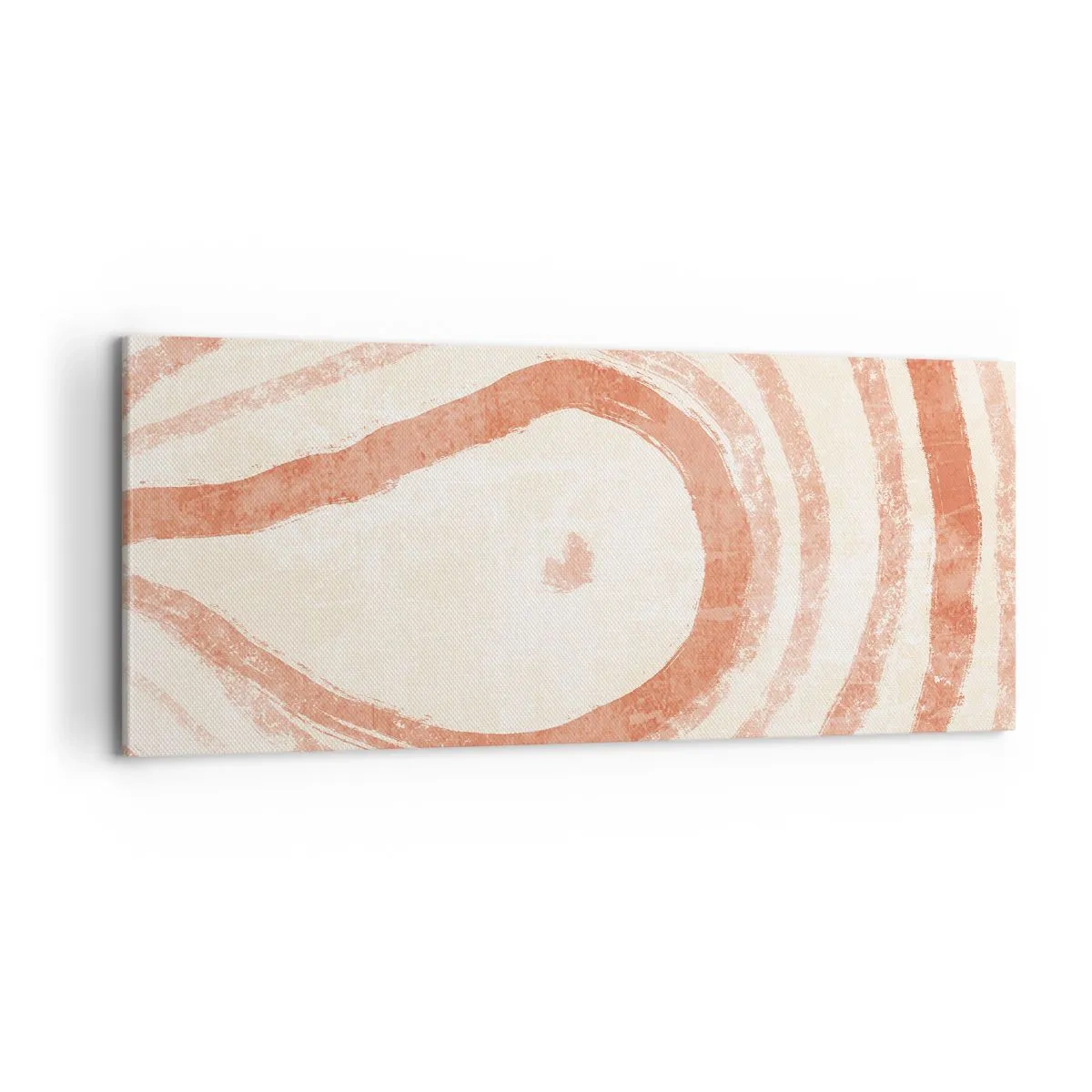 Bild auf Leinwand - Leinwandbild - Korallenkreise – Komposition - 100x40 cm