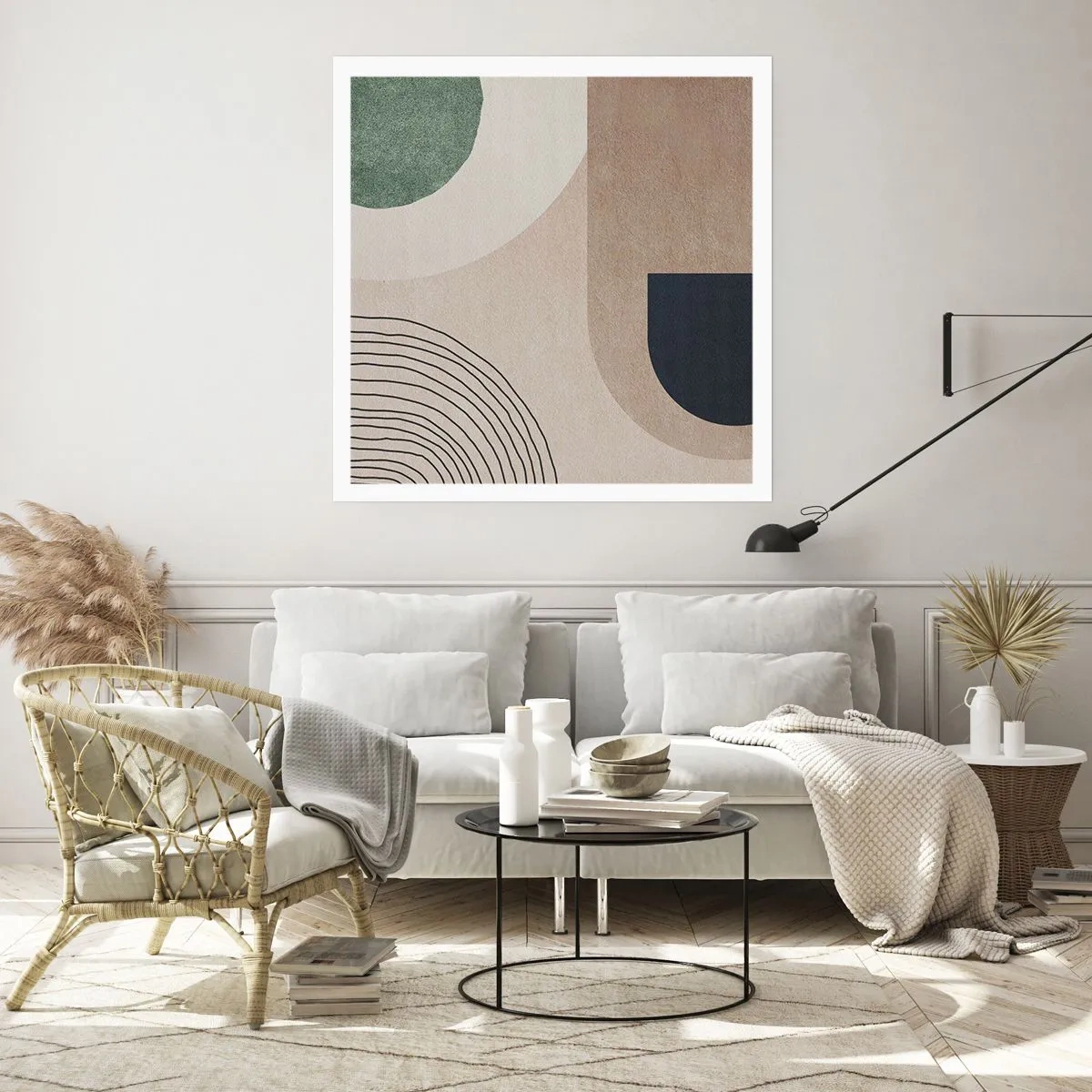 Poster - Sanftheit des Ovals - 50x50 cm