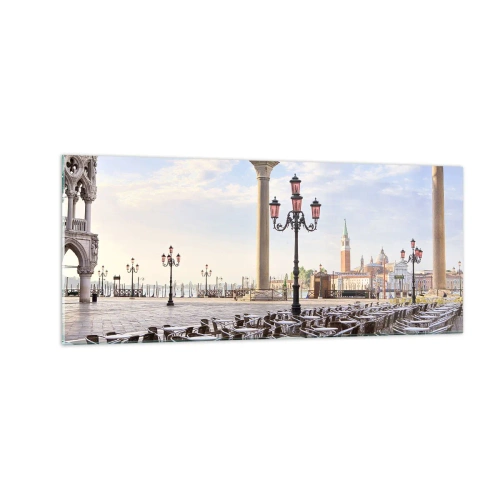 Glasbild - Bild auf glas - Wir laden Sie ein, alles ist bereit - 100x40 cm