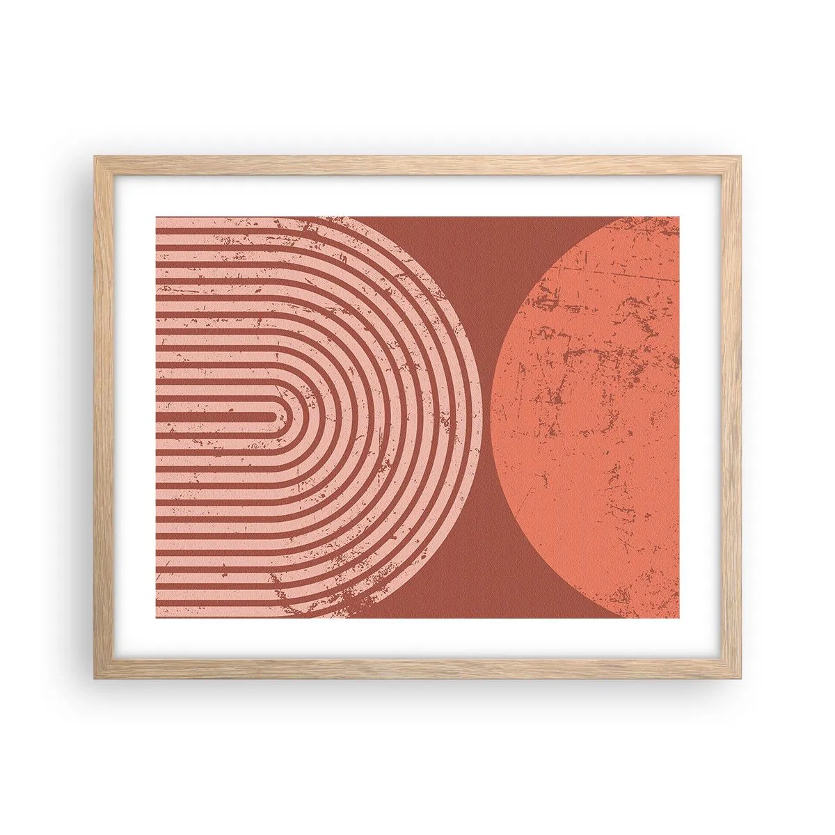 Poster in einem Rahmen aus heller Eiche - Enge Beziehung - 50x40 cm