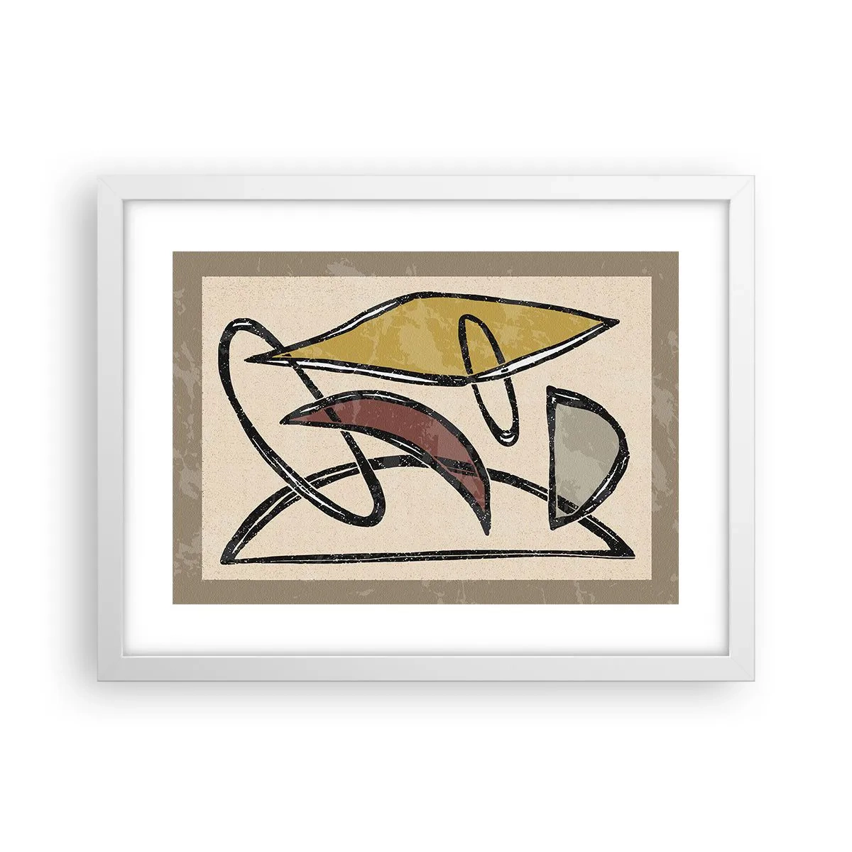 Poster in einem weißen Rahmen - Vertikale und Horizontale - 40x30 cm