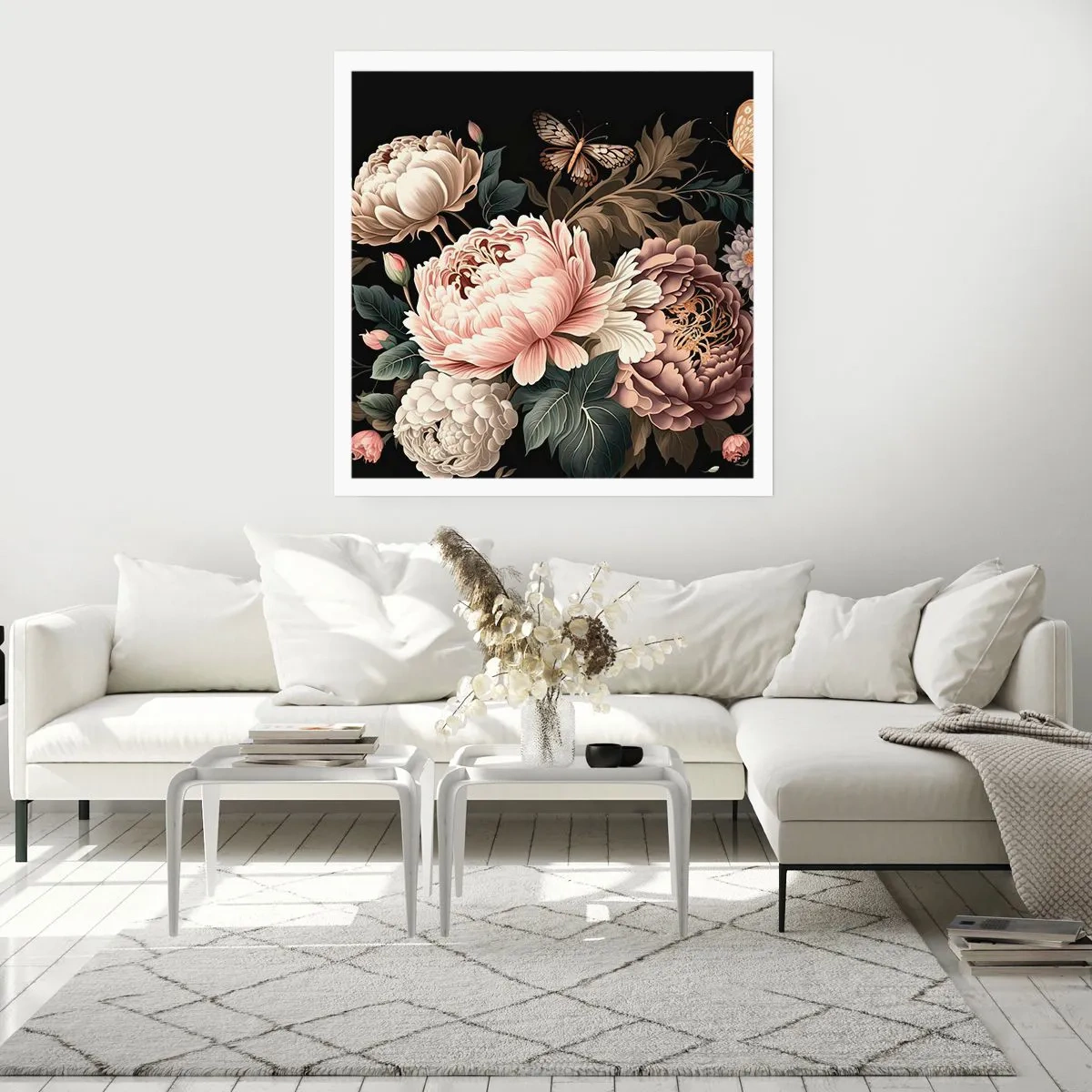 Poster - Im Barockstil - 40x40 cm