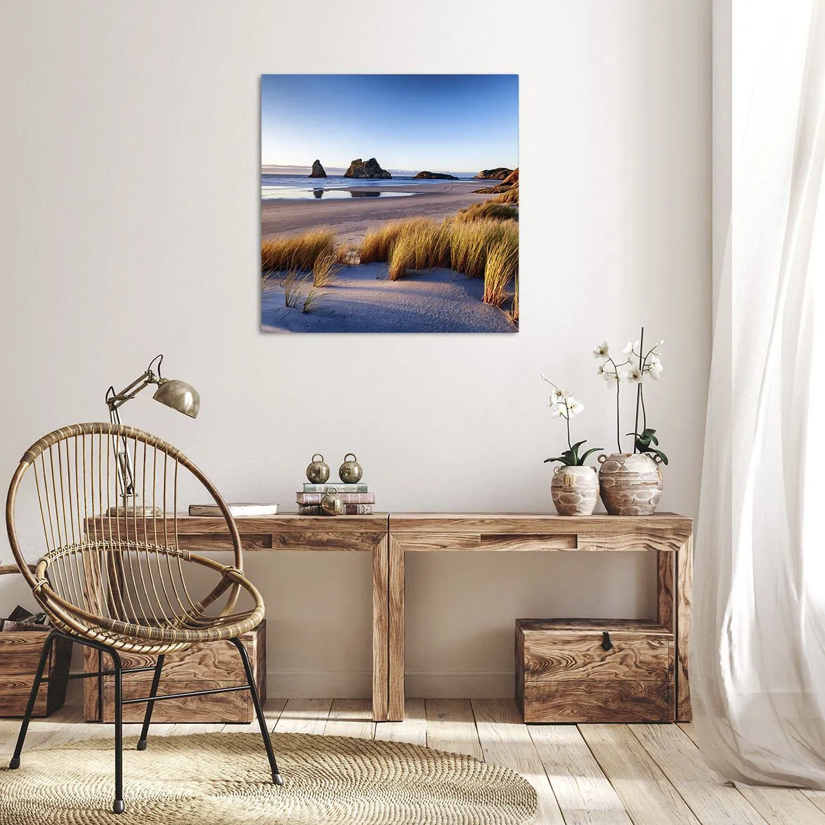 Bild auf Leinwand - Leinwandbild - Für Friedenssuchende - 60x60 cm