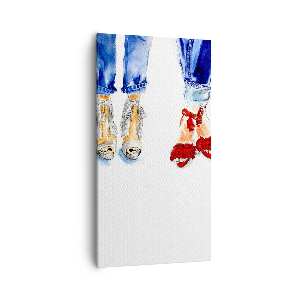 Bild auf Leinwand - Leinwandbild - Vielleicht gehen wir spazieren? - 55x100 cm