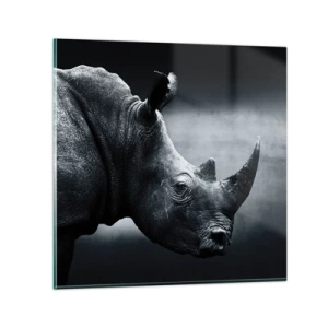 Glasbild - Bild auf glas - Richtiges Profil - 50x50 cm