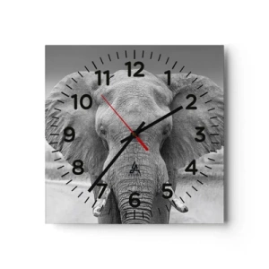 Wanduhr - Glasuhr - Willkommen in meiner Welt - 40x40 cm