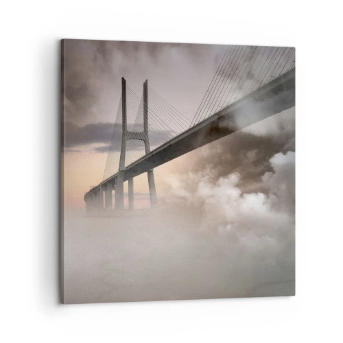 Bild auf Leinwand - Leinwandbild - Auf dem Fluss, den es nicht gibt - 60x60 cm