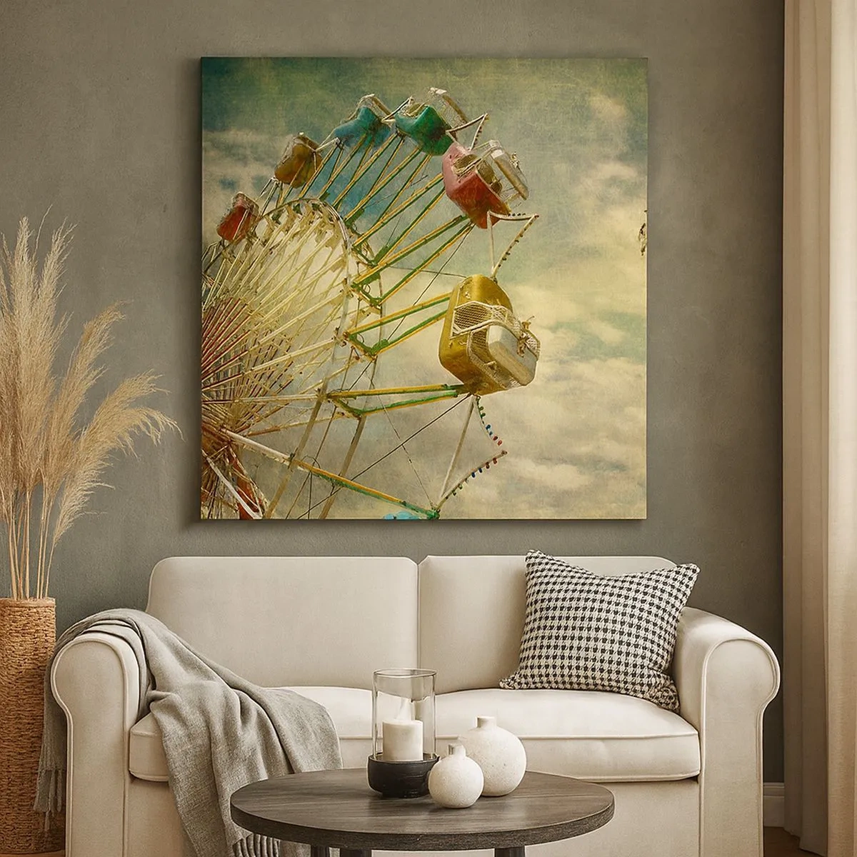 Bild auf Leinwand - Leinwandbild - Es wird Spaß geben ... - 30x30 cm