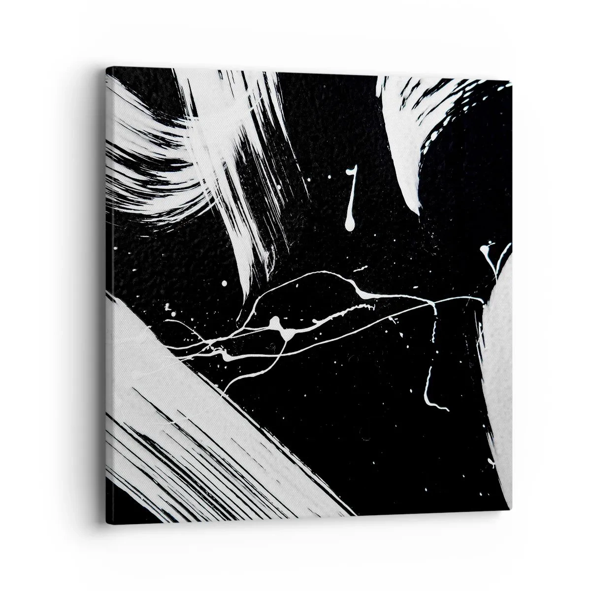 Bild auf Leinwand - Leinwandbild - Dunkelheit durchbrechen - 40x40 cm