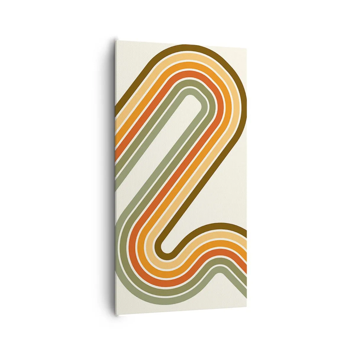 Bild auf Leinwand - Leinwandbild - Zickzack zum Ziel - 65x120 cm