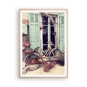 Poster in einem Rahmen aus heller Eiche - Es lebe die Provinz - 70x100 cm