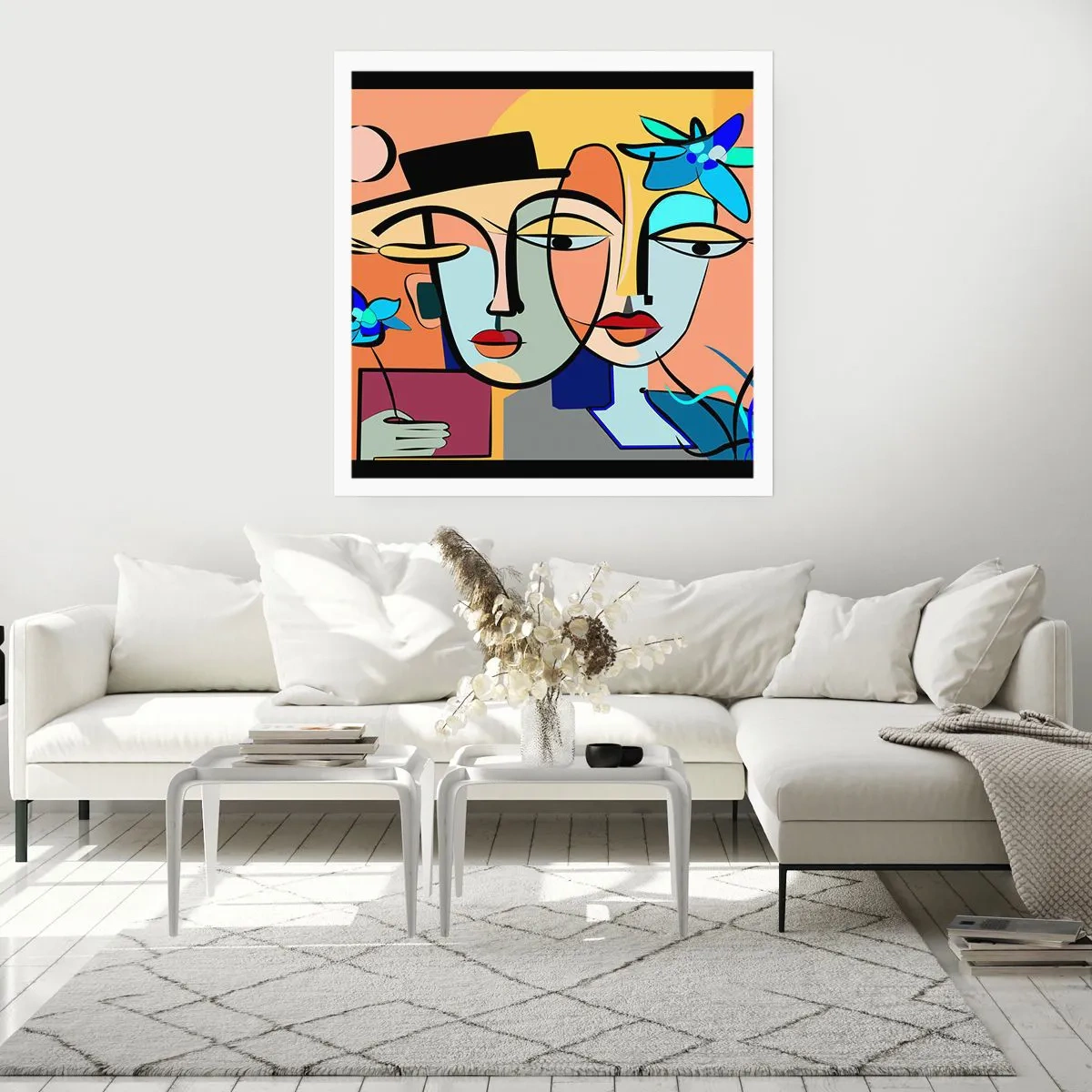 Poster - Picassos randez vous - 50x50 cm