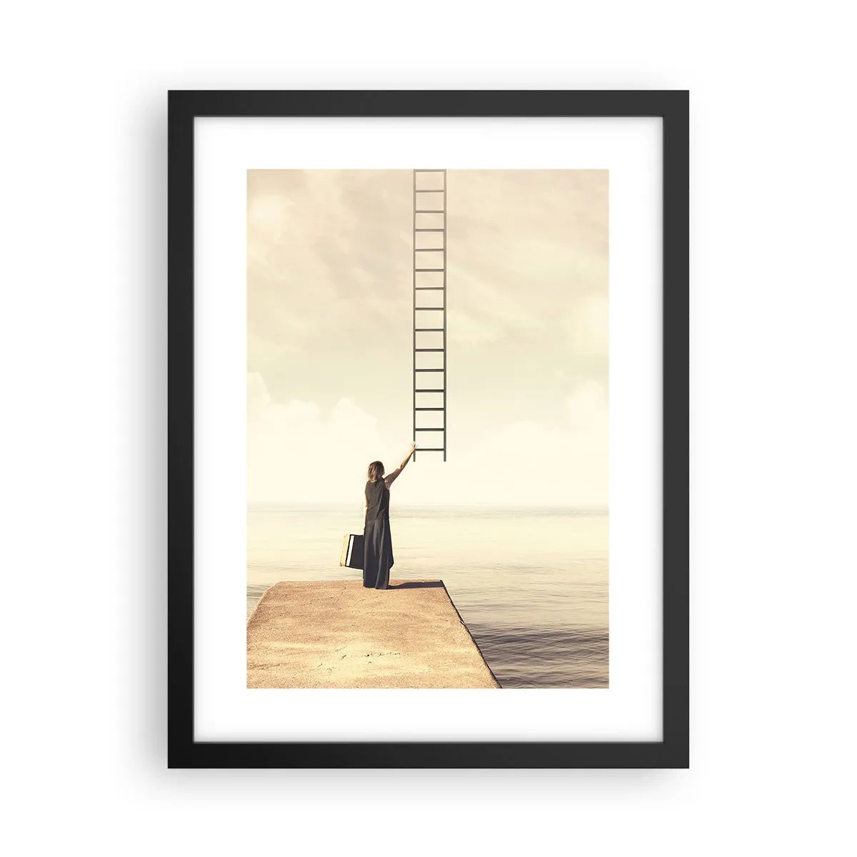 Poster in einem schwarzem Rahmen - Eine magische Reise - 30x40 cm