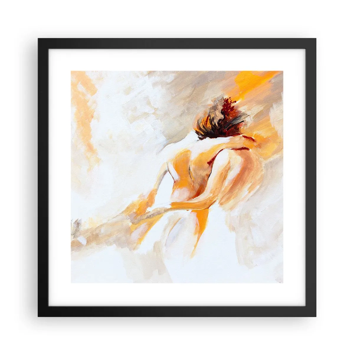 Poster in einem schwarzem Rahmen - Am Himmel der Nähe - 40x40 cm