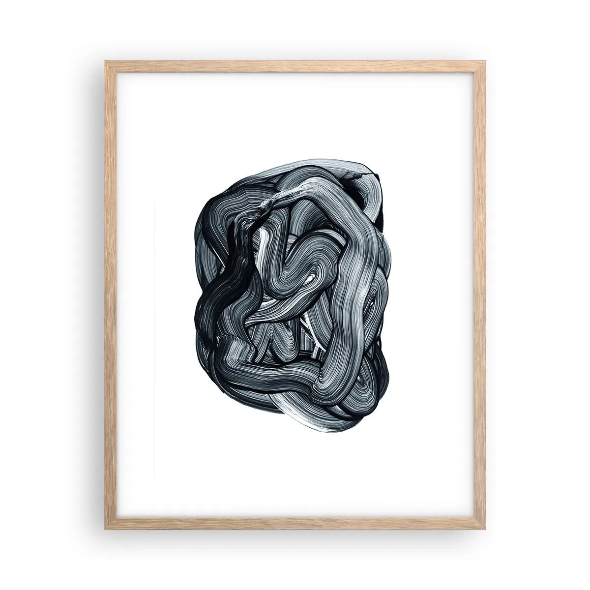 Poster in einem Rahmen aus heller Eiche - Es ist nicht so einfach - 40x50 cm