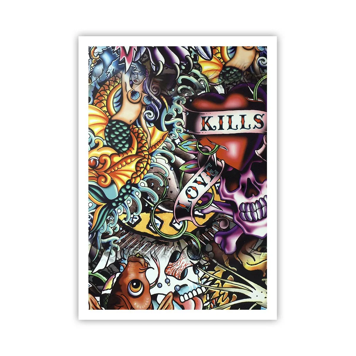 Poster - Der Traum des Tätowierers - 70x100 cm