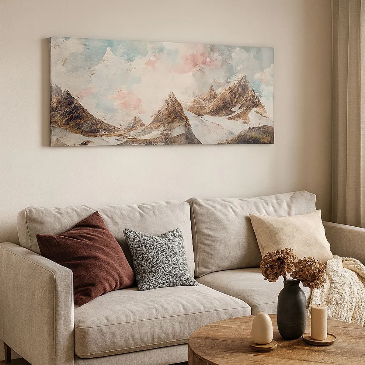 Bild auf Leinwand - Leinwandbild - Felsklingen - 100x40 cm