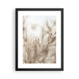Poster in einem schwarzem Rahmen - Wiese und Wind - 30x40 cm