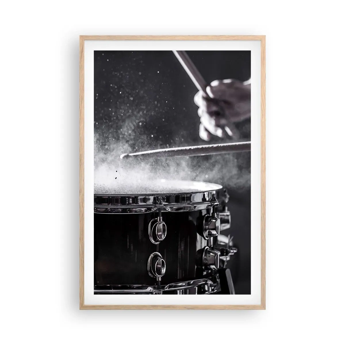 Poster in einem Rahmen aus heller Eiche - Der Puls der Musik - 61x91 cm