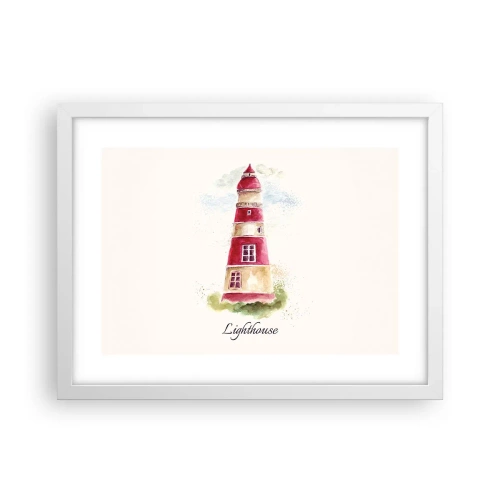Poster in einem weißen Rahmen - Das Wetter ringsum ist immer gut - 40x30 cm