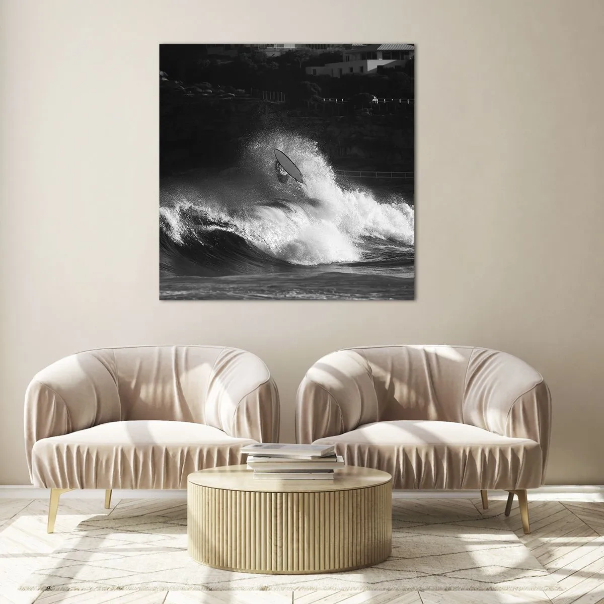 Glasbild - Bild auf glas - Herausforderung angenommen! - 60x60 cm