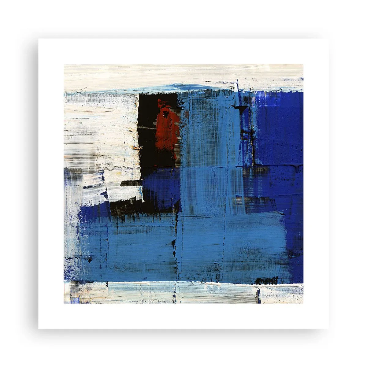 Poster - Geheimnis ist blau - 40x40 cm