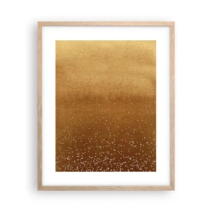 Poster in einem Rahmen aus heller Eiche - Die Geburt des Lichts - 40x50 cm