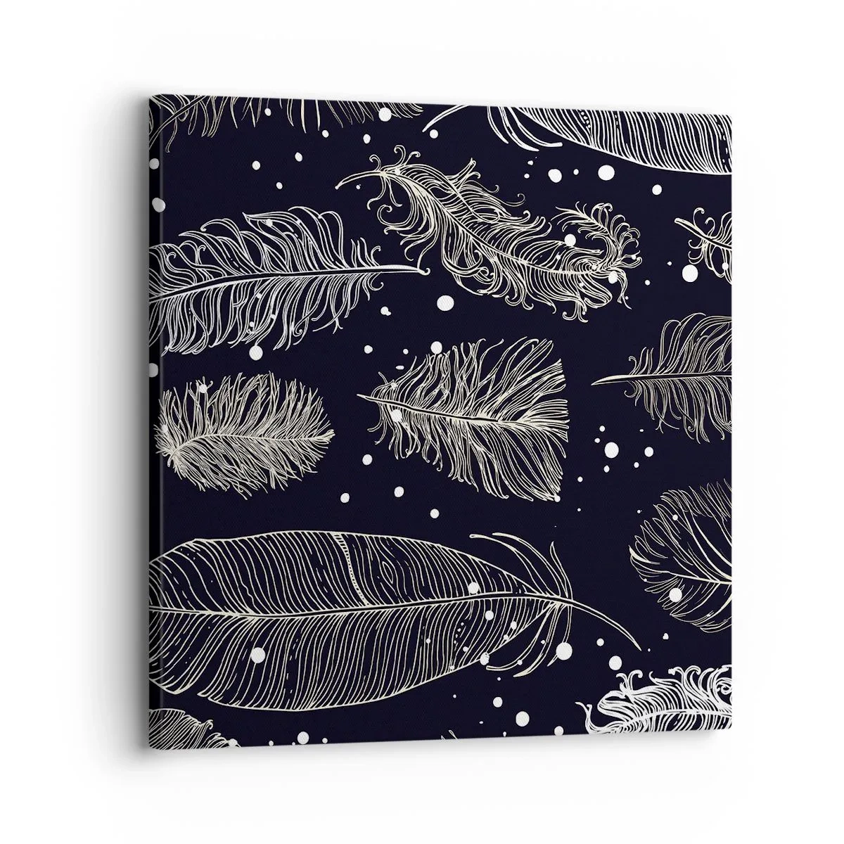 Bild auf Leinwand - Leinwandbild - Gefiederte Spitze - 30x30 cm