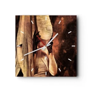 Wanduhr - Glasuhr - Zwischen Gut und Böse - 40x40 cm