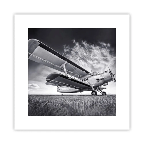 Poster - Der geflügelte Wanderer - 30x30 cm