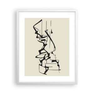 Poster in einem weißen Rahmen - Vielleicht eine Landschaft - 40x50 cm