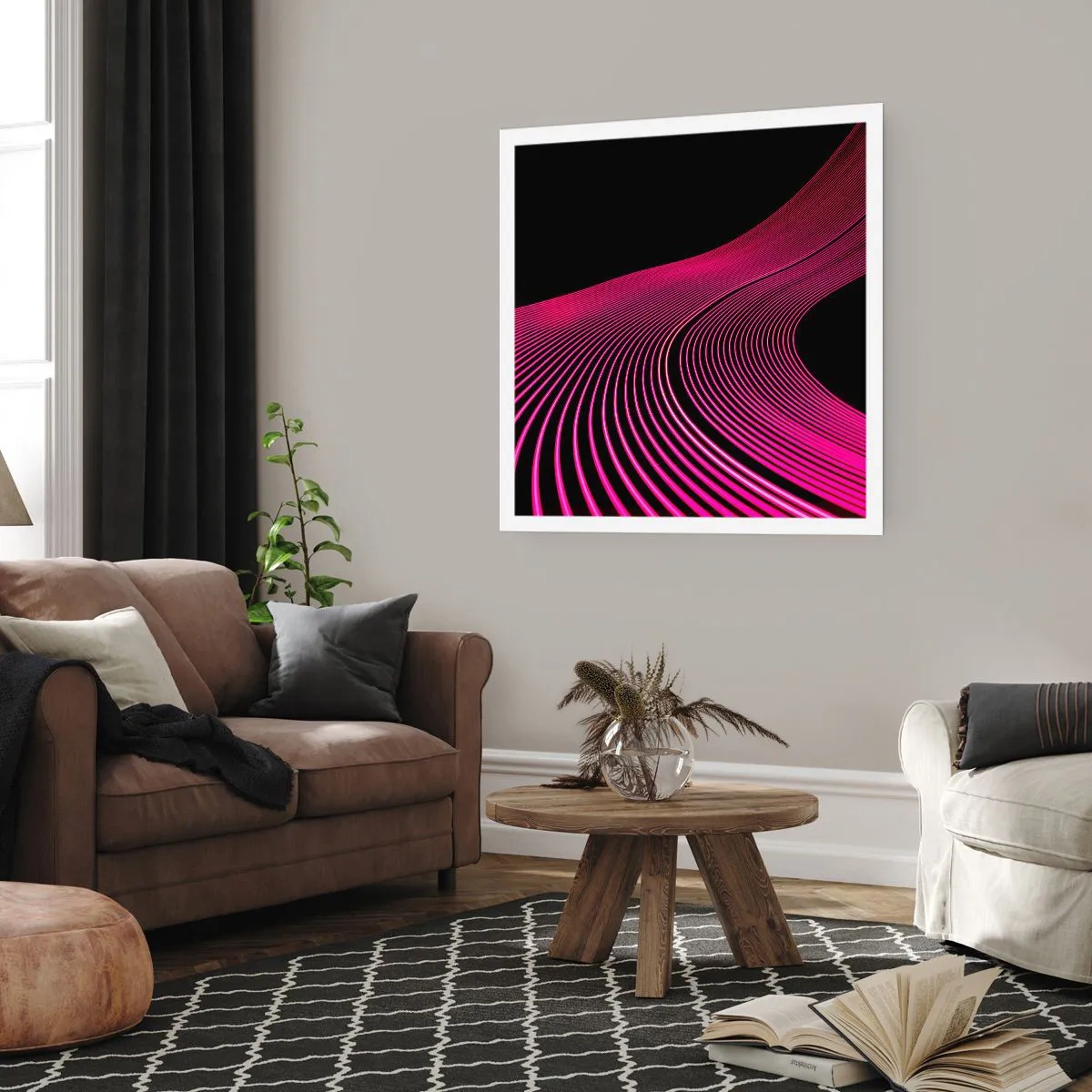 Poster - Allee des Lichts - 60x60 cm