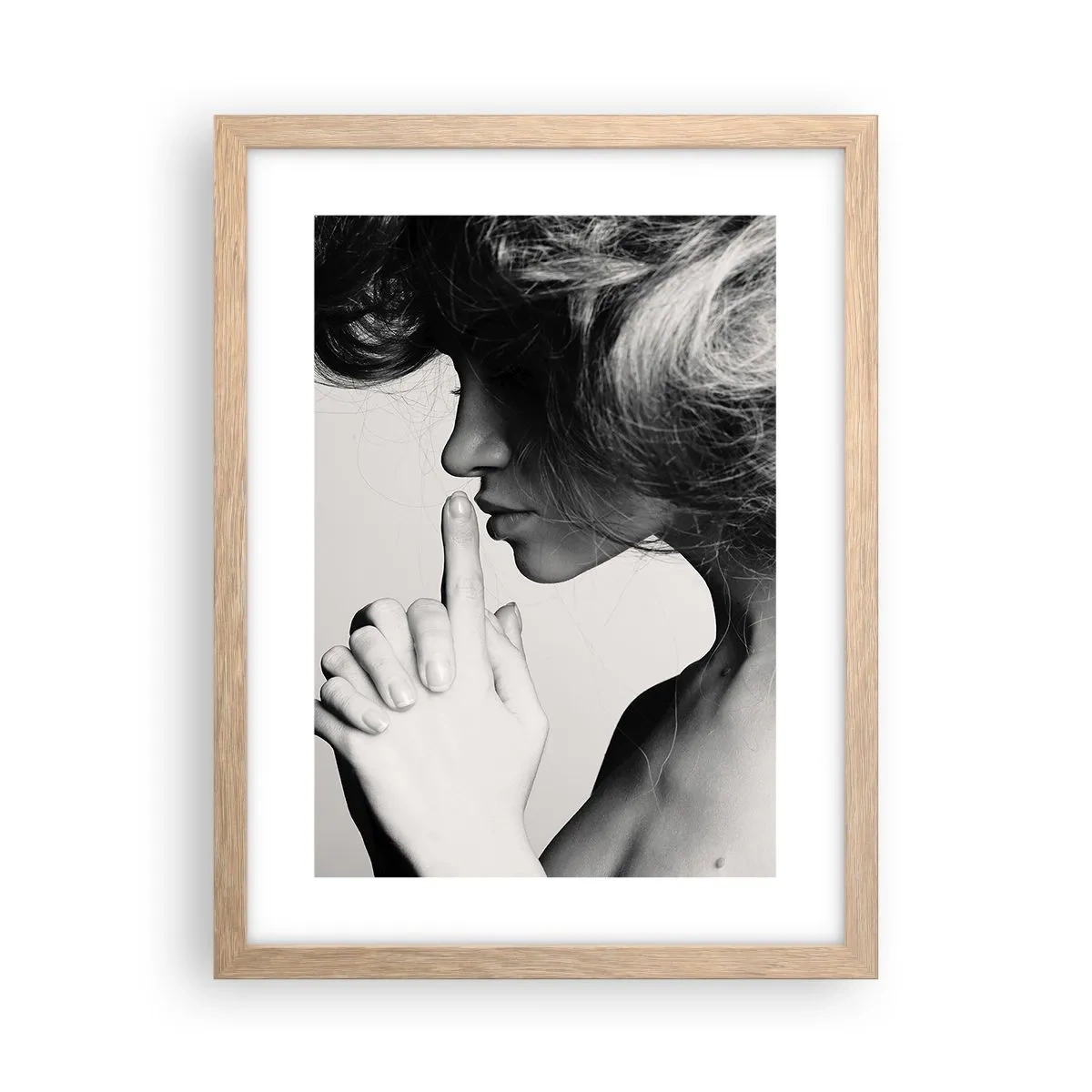 Poster in einem Rahmen aus heller Eiche - Auf sich selbst hören - 30x40 cm