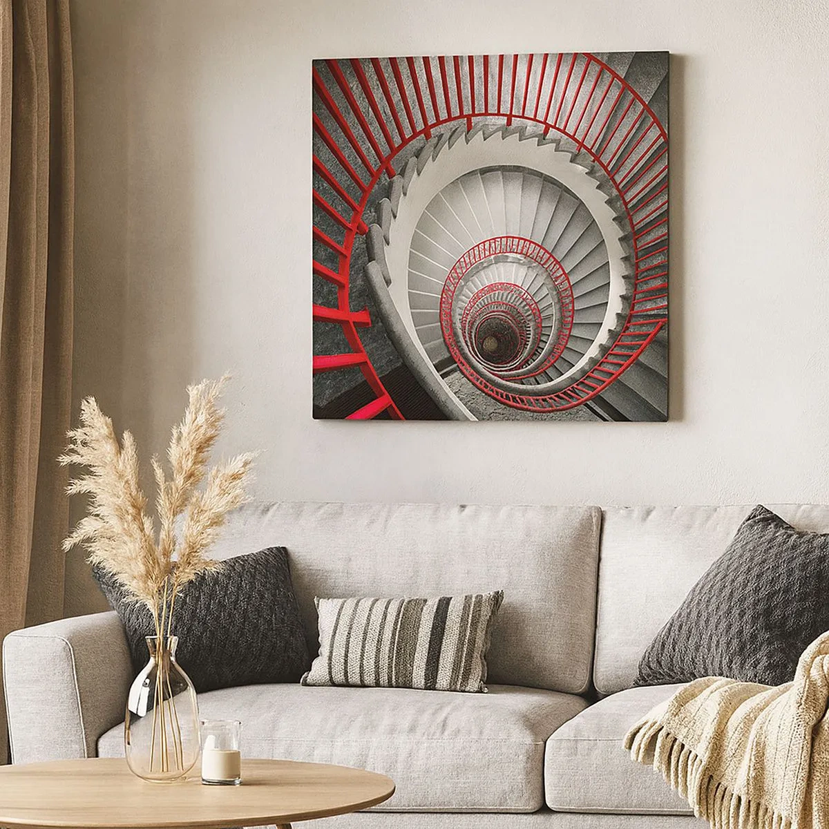 Bild auf Leinwand - Leinwandbild - Architekturspaß - 30x30 cm