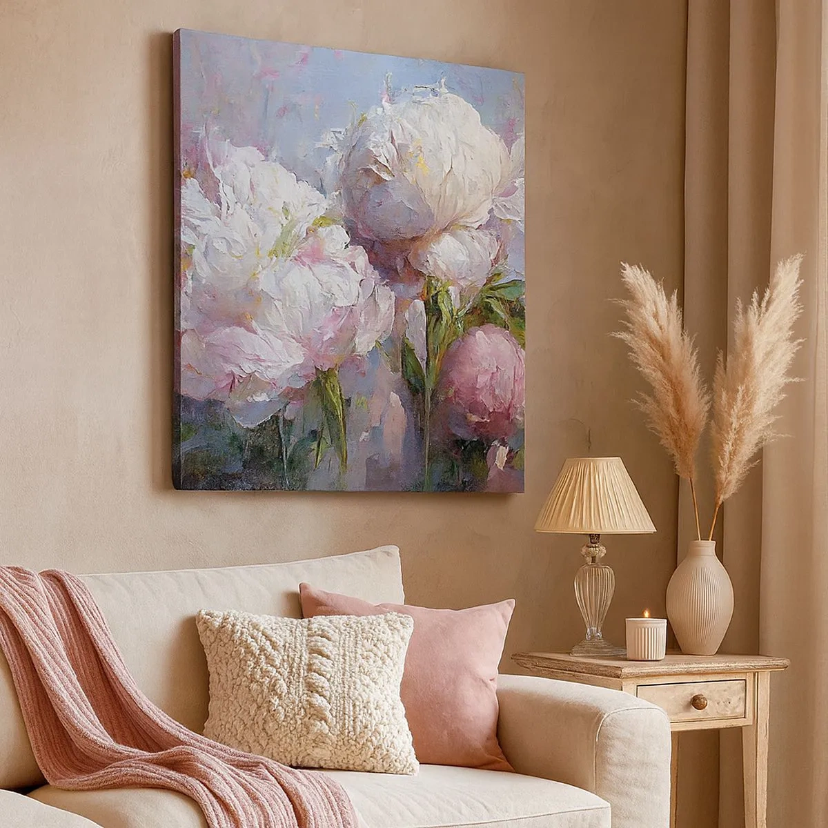 Bild auf Leinwand - Leinwandbild - Strauß voller Leben - 30x30 cm