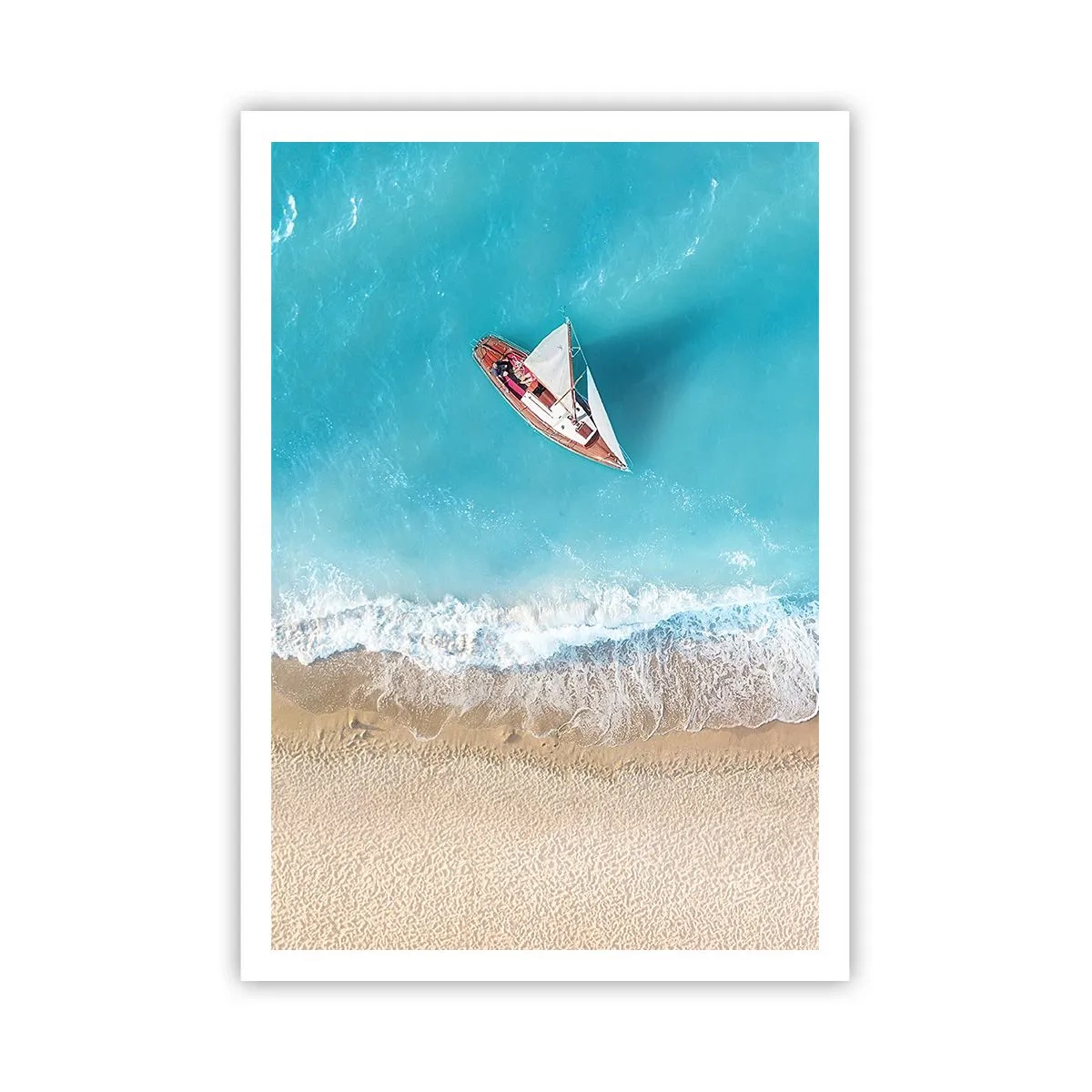 Poster - An der Grenze von Blau und Gold - 70x100 cm