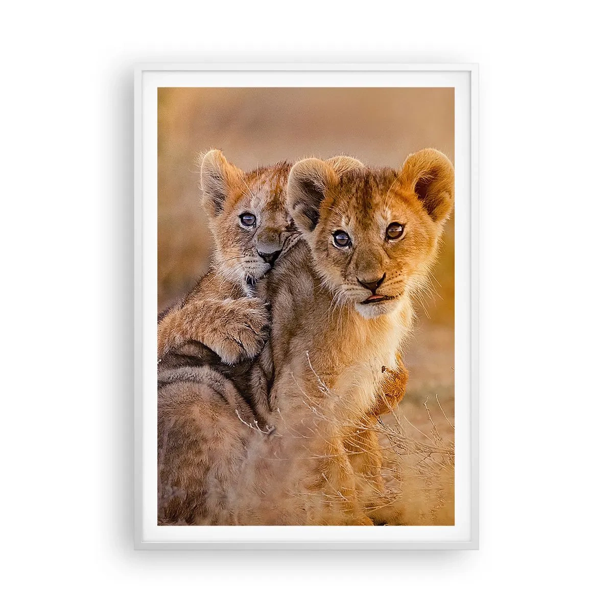 Poster in einem weißen Rahmen - Bitte nicht stören! Wir haben Spaß - 70x100 cm