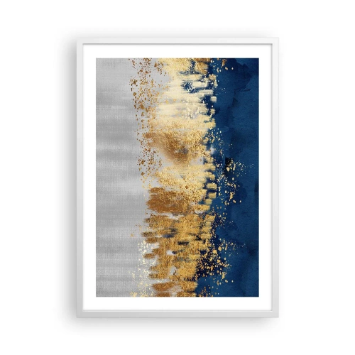 Poster in einem weißen Rahmen - Moderne Komposition mit Glanz - 50x70 cm