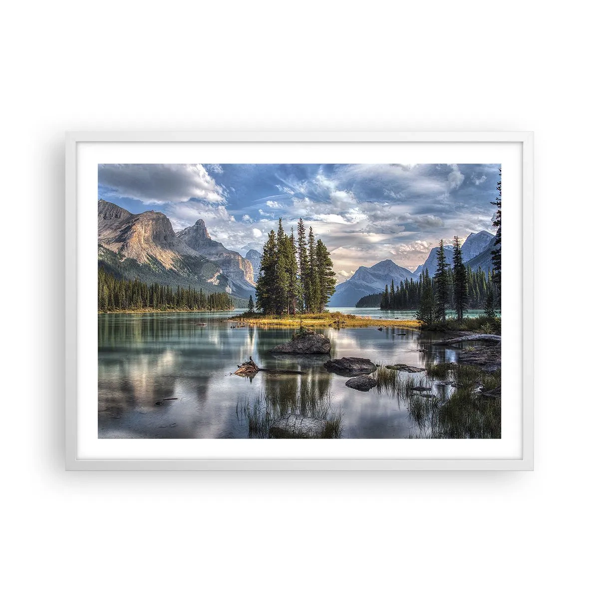 Poster in einem weißen Rahmen - An dem tollen und sauberen Wasser ... - 70x50 cm