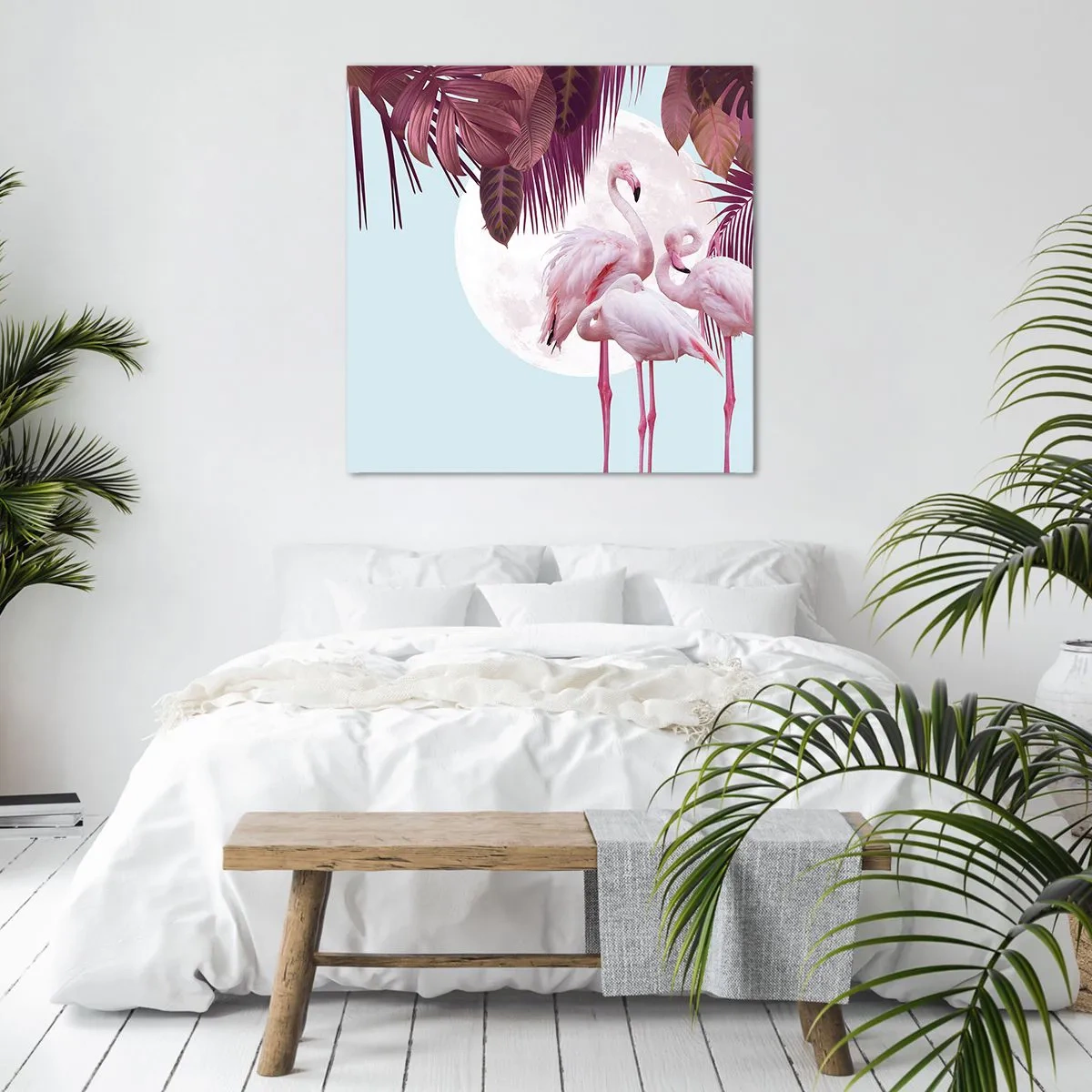 Bild auf Leinwand - Leinwandbild - Drei Vogelgnaden - 40x40 cm