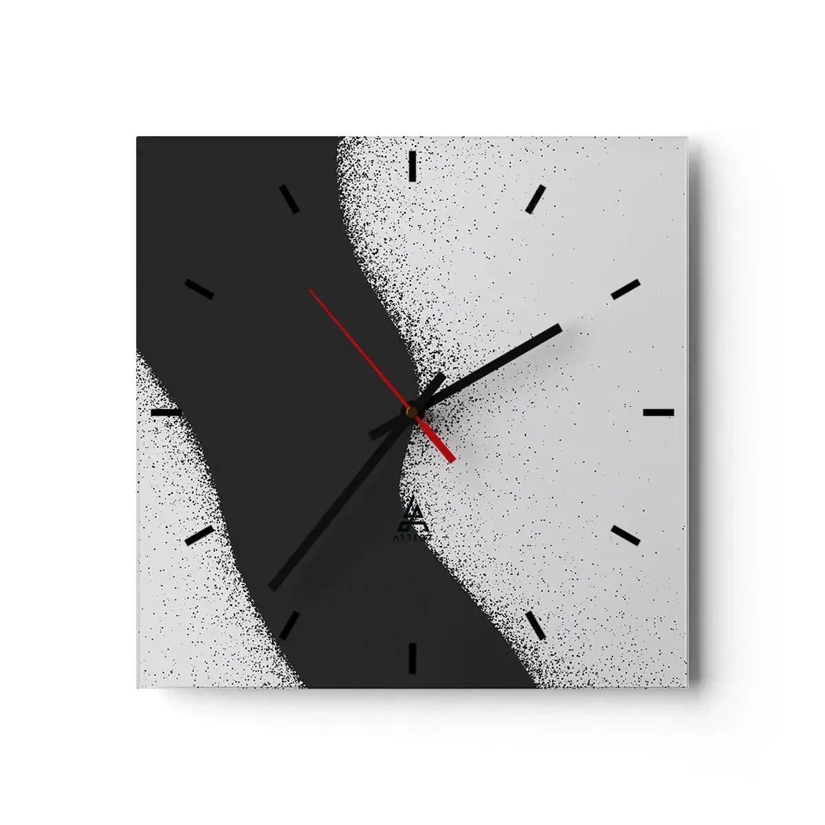 Wanduhr - Glasuhr - Flüssiges Gleichgewicht - 40x40 cm