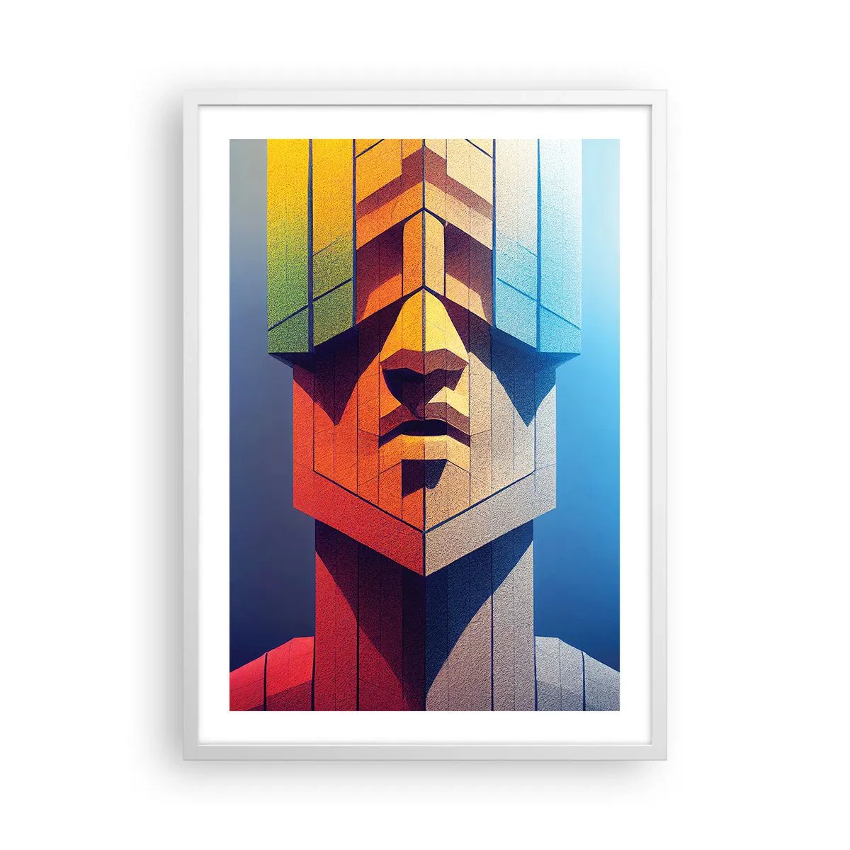 Poster in einem weißen Rahmen - Ein Mann mit Prinzipien - 50x70 cm